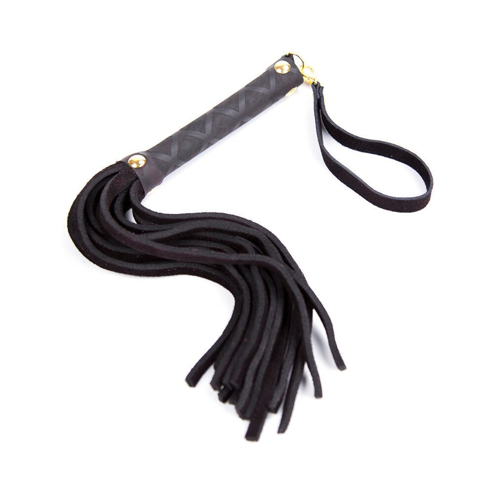 plesur-11-in-mini-leather-flogger-black Ple''sur 11 in. Mini Leather Flogger Black - Image 1