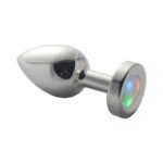 Ple''sur 3-Setting LED Light-Up Metal Anal Plug Small - Image 2