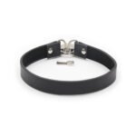Ple''sur PVC Collar With Heart Lock & Key Black Bag Packaging - Image 2