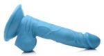 Pop Pecker 6.5 Inch Dildo With Balls - Blue - Image 3