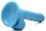 Pop Pecker 6.5 Inch Dildo With Balls - Blue - Image 4