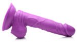 Pop Pecker 6.5 Inch Dildo With Balls - Purple - Image 3