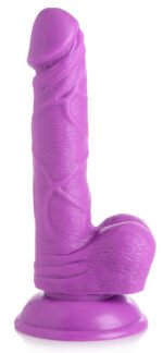 Pop Pecker 6.5 Inch Dildo With Balls - Purple - Image 5
