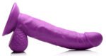 Pop Pecker 7.5 Inch Dildo With Balls - Purple - Image 3