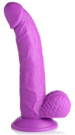 Pop Pecker 7.5 Inch Dildo With Balls - Purple - Image 5