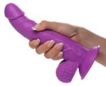 Pop Pecker 7.5 Inch Dildo With Balls - Purple - Image 8