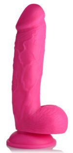 Pop Pecker 8.25 Inch Dildo With Balls - Pink - Image 5