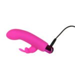 Powerbullet Alice's Bunny Rechargeable Vibrating Bullet with Removable Silicone Rabbit Sleeve – Pink - Image 5