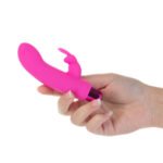 Powerbullet Alice's Bunny Rechargeable Vibrating Bullet with Removable Silicone Rabbit Sleeve – Pink - Image 6