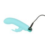 Powerbullet Alice's Bunny Rechargeable Vibrating Bullet with Removable Silicone Rabbit Sleeve – Teal - Image 5