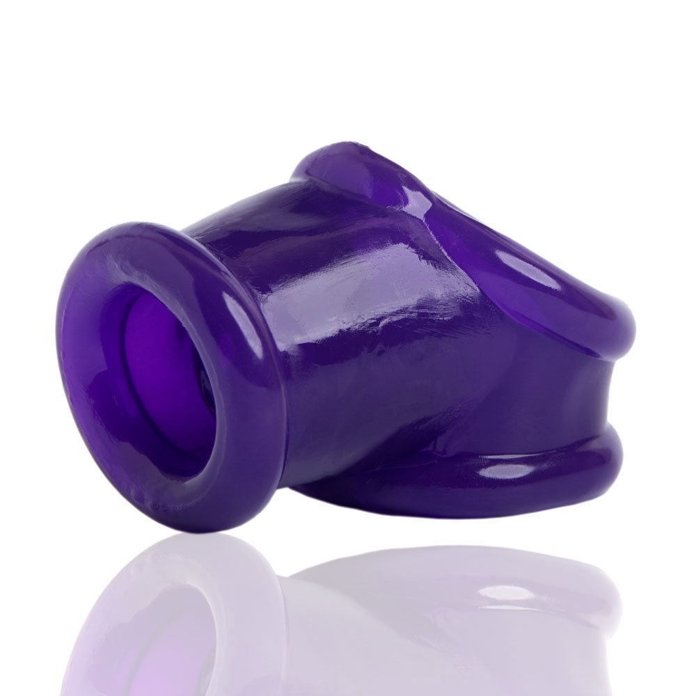 powersling-cocksling-with-ballstretcher-eggplant Powersling Cocksling With Ballstretcher - Eggplant - Image 1