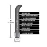 Prints Charming Buzzed 7" G-Spot Vibe - Canna Queen - Gray - Image 3