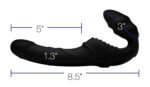 Pro Rider 9x Vibrating Silicone Strapless Strap on With Remote Control - Image 3