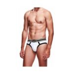 Prowler Brief White and Black Polyester Underwear – Large - Image 2