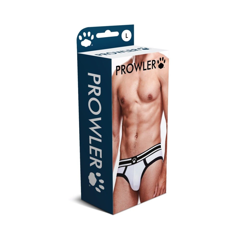 prowler-brief-whiteblack-l Prowler Brief White/Black L - Image 1