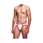Prowler Brief White/Red Polyester Briefs – Size M - Image 2
