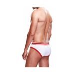 Prowler Brief White/Red Polyester Briefs – Size M - Image 3