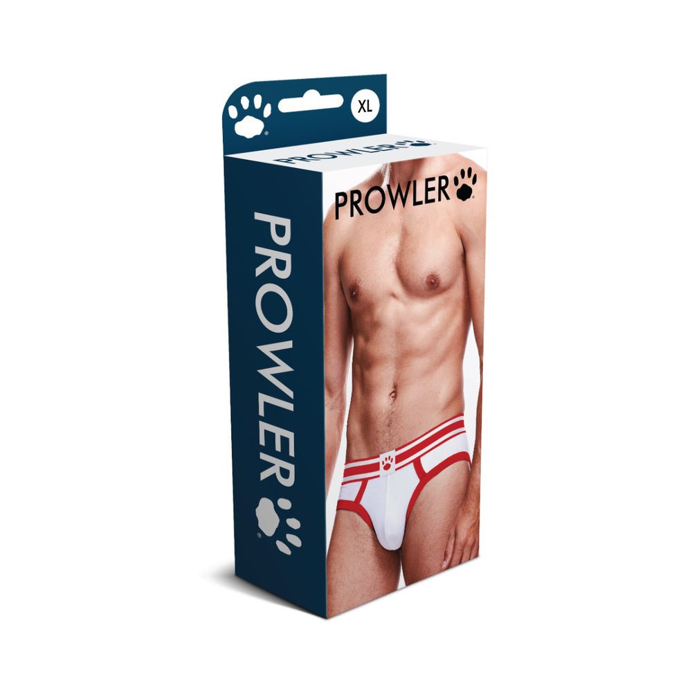 prowler-brief-whitered-xl Prowler Brief White/Red XL - Image 1