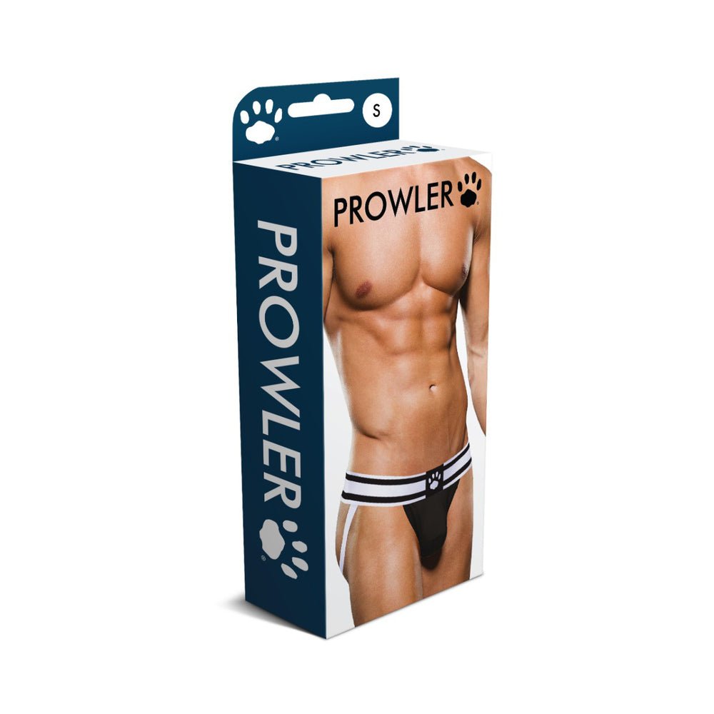prowler-jock-strap-blackwhite-s Prowler Jock Strap Black/White S - Image 1