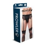 Prowler Lace Garter Set Black XL