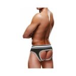 Prowler Open Brief Black and White Polyester Briefs – Large - Image 3