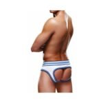 Prowler Open Brief White and Blue Polyester Briefs – Size S - Image 3