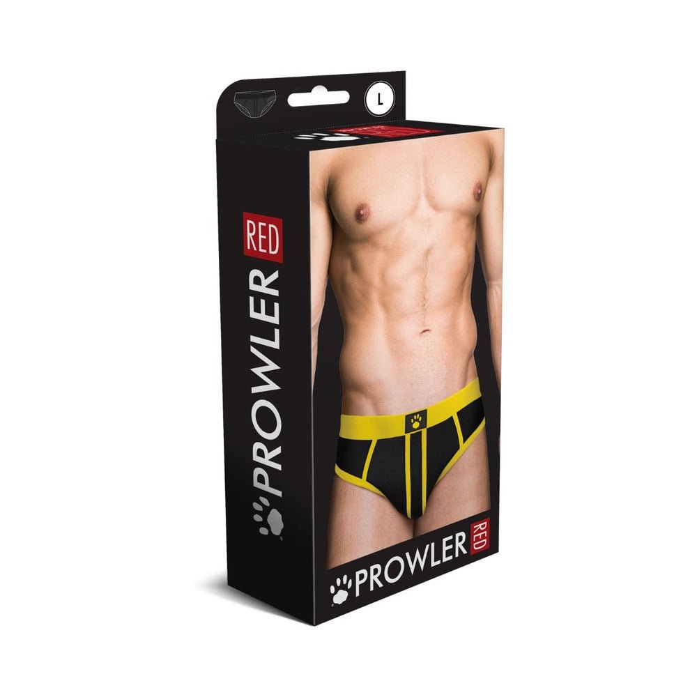 prowler-red-assless-brief-yellow-l Prowler RED Assless Brief Yellow L - Image 1