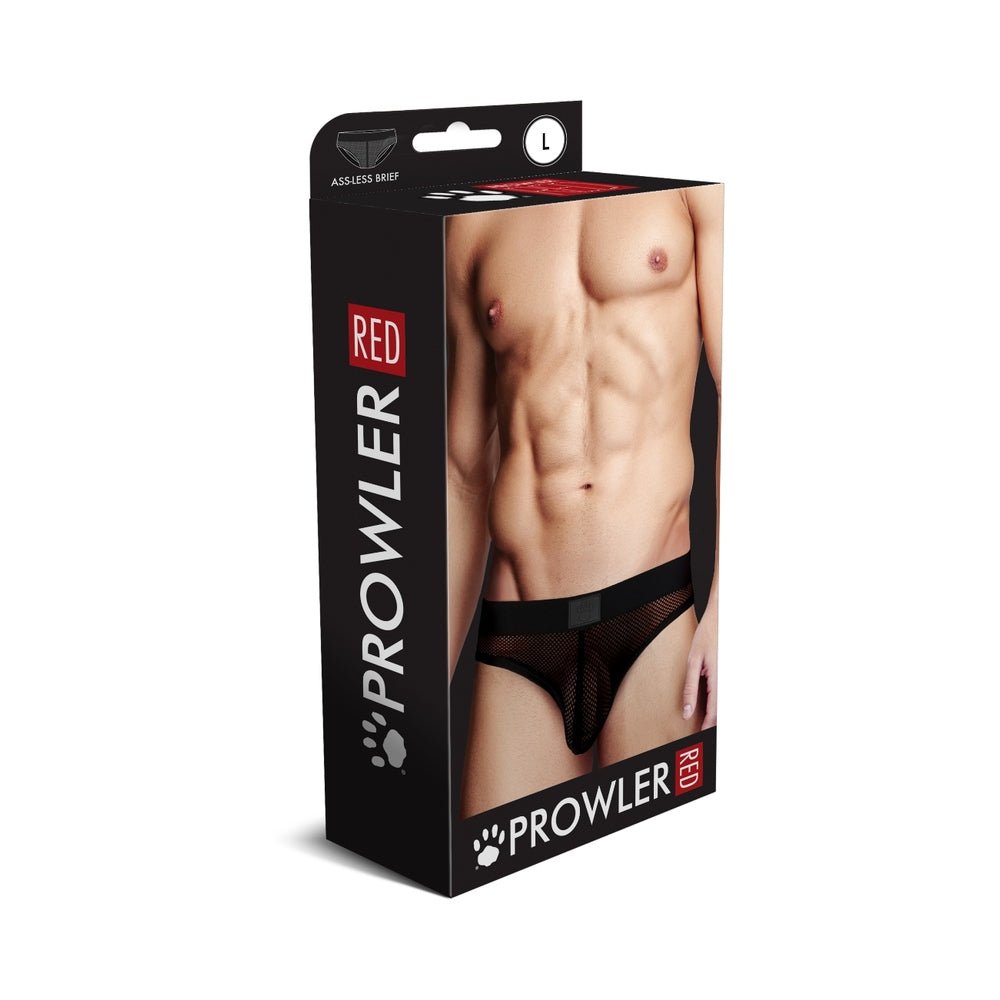 prowler-red-fishnet-assless-brief-black-l Prowler RED Fishnet Assless Brief Black L - Image 1