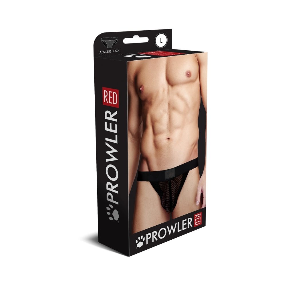 prowler-red-fishnet-assless-jock-strap-black-l Prowler RED Fishnet Assless Jock Strap Black L - Image 1