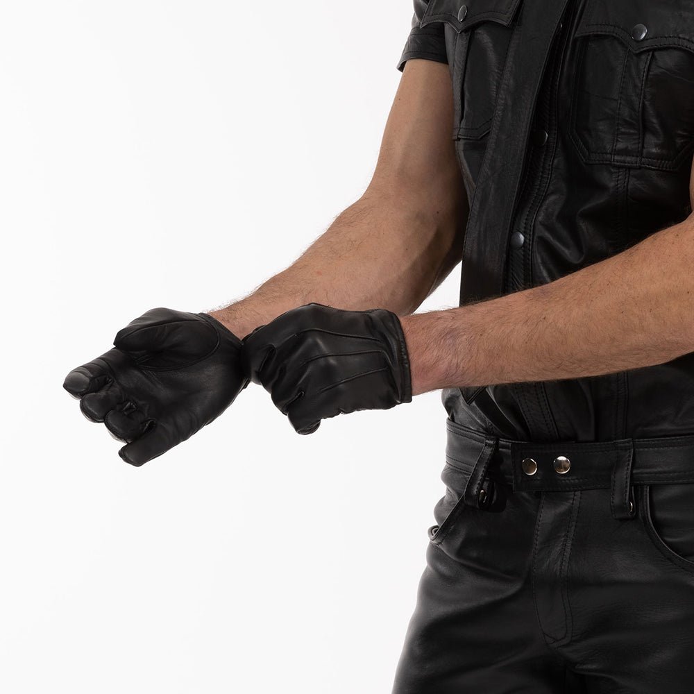 prowler-red-leather-gloves-l Prowler RED Leather Gloves L - Image 1