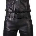 Prowler RED Leather Jeans Black 32 in. - Image 4