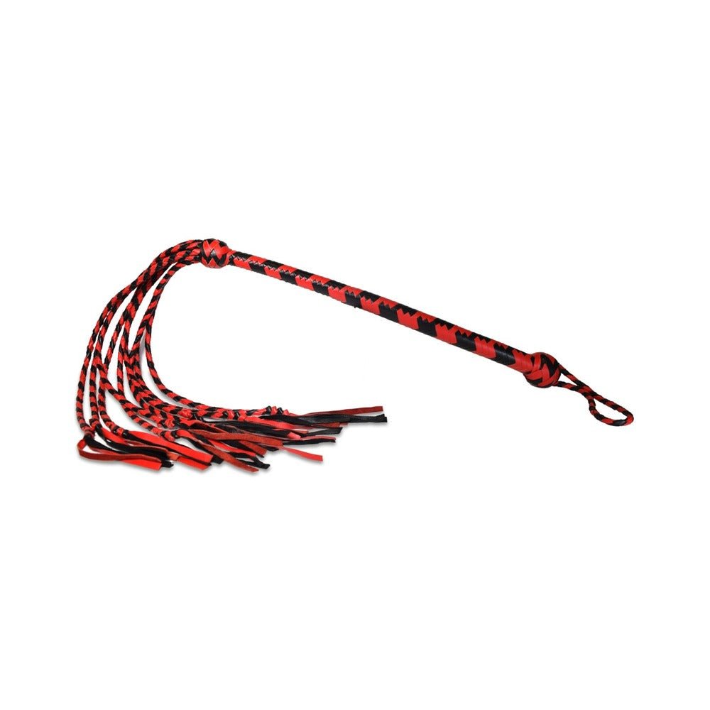 prowler-red-long-handle-flogger-blackred Prowler RED Long Handle Flogger Black/Red - Image 1