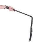 Prowler RED Long Handled Whip – Black Leather - Image 3