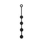 Prowler RED Medium Silicone Anal Beads – Black - Image 2