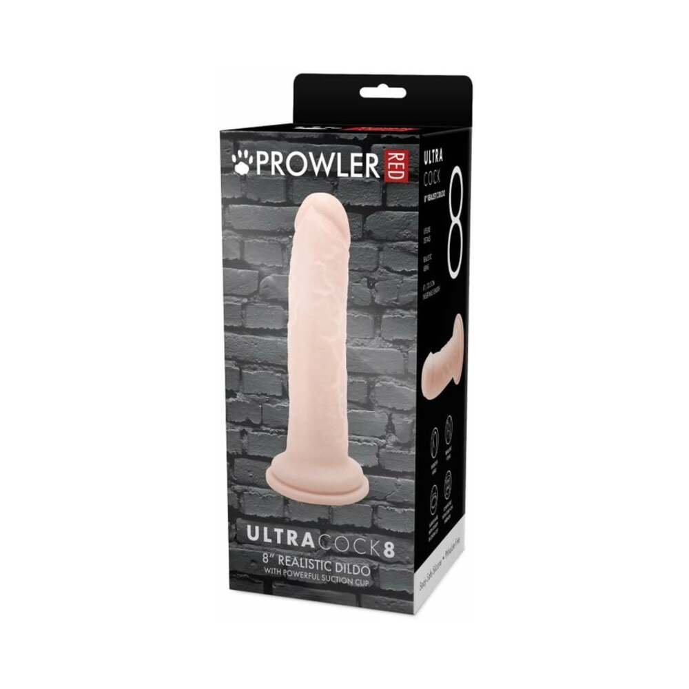 prowler-red-ultra-cock-8-in-realistic-dildo-vanilla Prowler RED Ultra Cock 8 in. Realistic Dildo Vanilla - Image 1