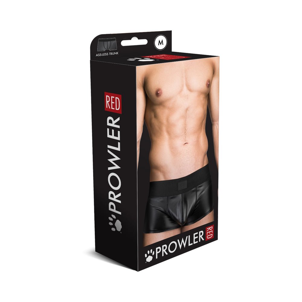 prowler-red-wetlook-assless-trunk-black-m Prowler RED Wetlook Assless Trunk Black M - Image 1