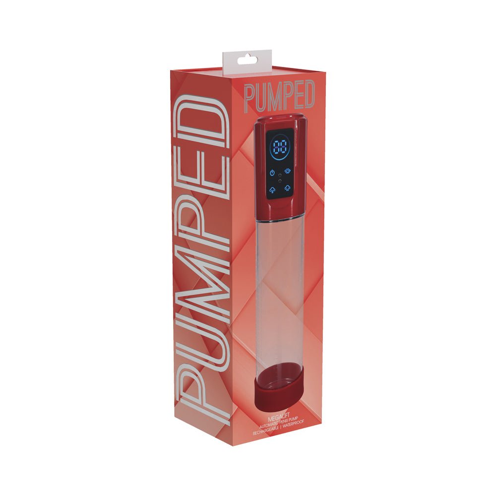 pumped-megalift-automatic-waterproof-metallic-red PUMPED MegaLift Automatic Waterproof Metallic Red - Image 1