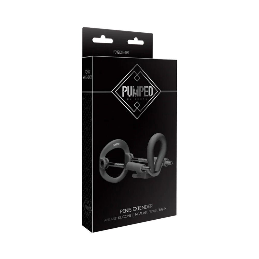 pumped-silicone-abs-penis-extender-black Pumped Silicone & ABS Penis Extender Black - Image 1