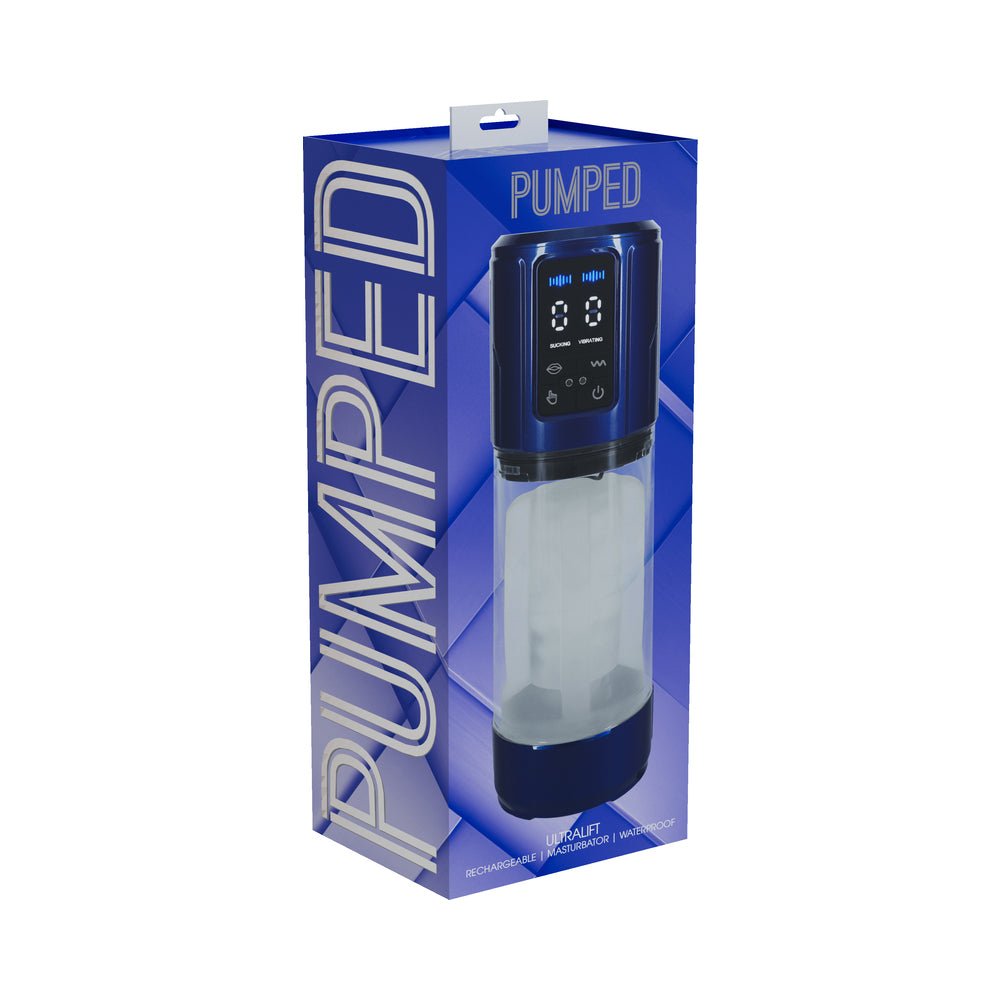 pumped-ultralift-automatic-masturbator-waterproof-metallic-blue PUMPED UltraLift Automatic Masturbator Waterproof Metallic Blue - Image 1