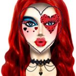 Queen Adhesive Face Jewels Sticker