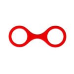 Quickie Cuffs Large Flexible Silicone Wrist Restraints – Red - Image 3