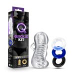 Quickie Kit Jerk Off Stroker with Donut Rings – Clear - Image 3