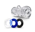 Quickie Kit Jerk Off Stroker with Donut Rings – Clear - Image 4