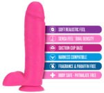 Neo - 11 Inch Dual Density Dildo - Neon Pink - Image 2