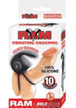 Ram Vibrating Cockring - Black - Image 2