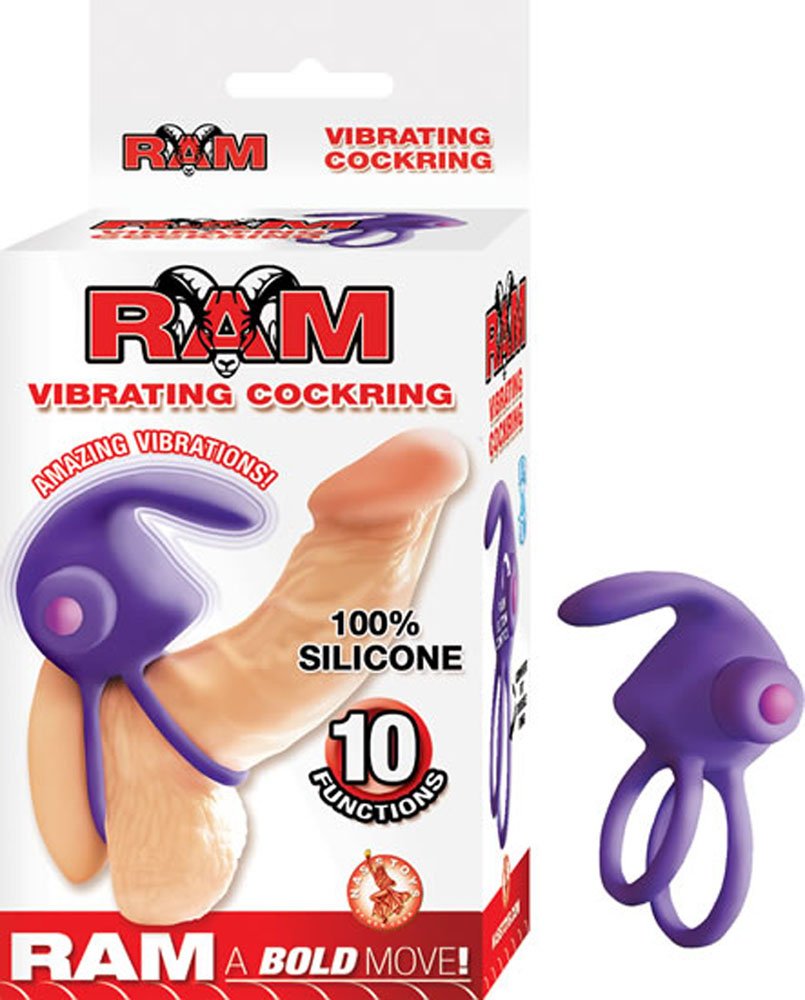 ram-vibrating-cockring-purple Ram Vibrating Cockring - Purple - Image 1