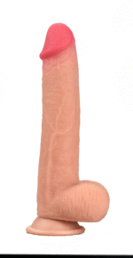 Real Skin 8" Dual Layer Dildo - Beige - Image 3