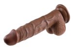 Realistic Dildo - 8 Inches - Dark - Image 7