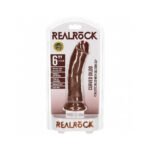 RealRock 6 in. Cock Curved Brown