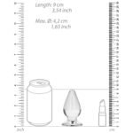 RealRock Crystal Clear 3.5 in. Anal Plug Clear - Image 5
